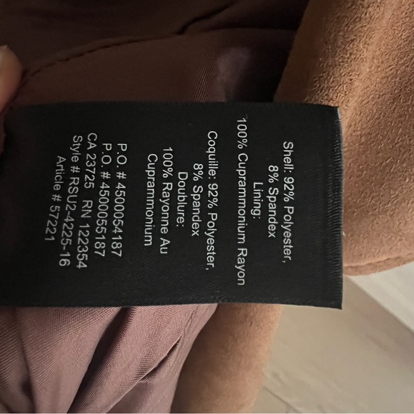 Selling Aritzia Suede Camel Jacket by Talula - Picture 2 of 4